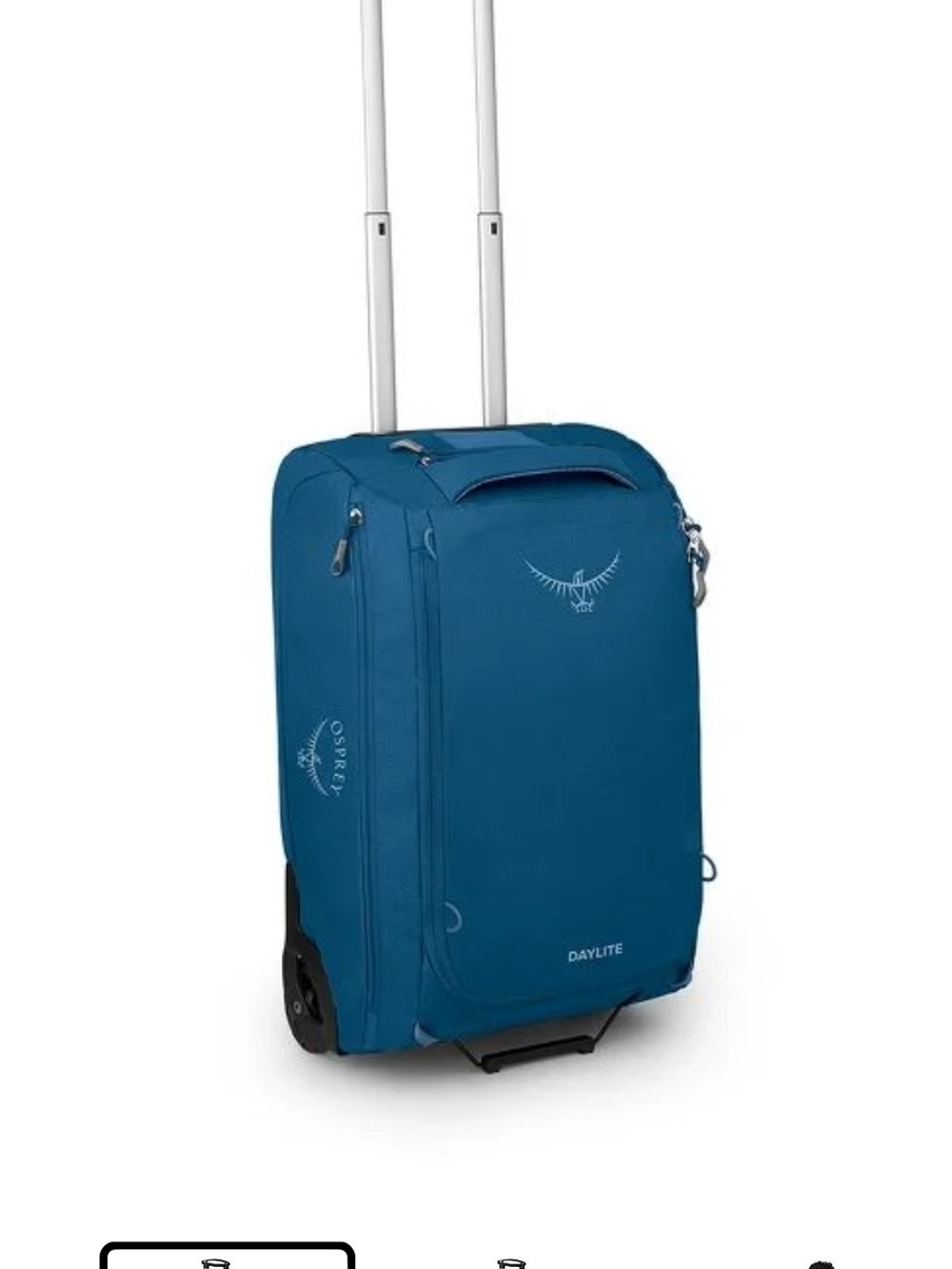 Osprey Daylite 40L Wheeled Carry On Collapsible Travel Duffel Bag, Lightweight R